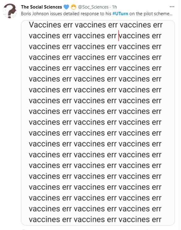 U-turn vaccines err vaccines - enlarge